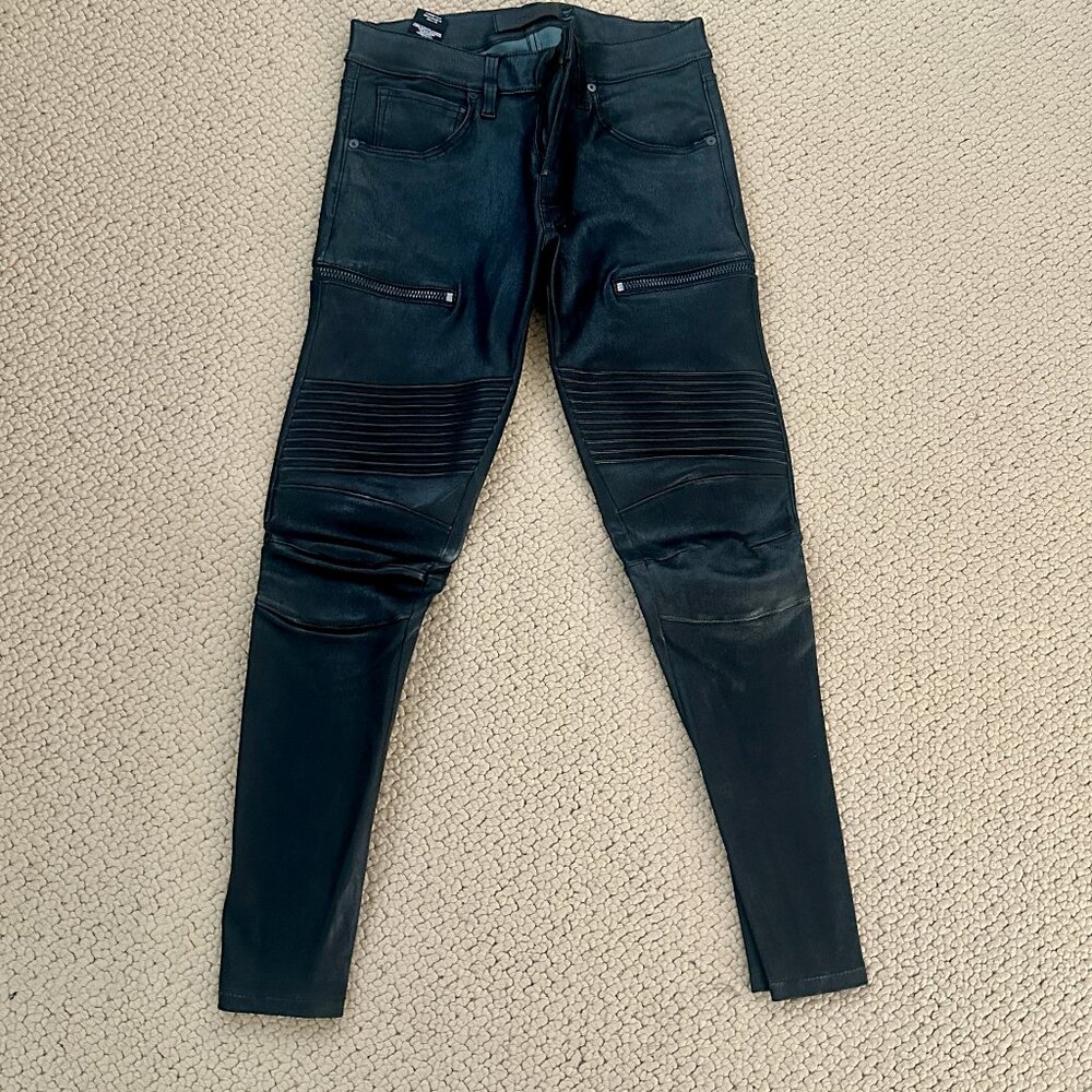 J Brand Acrux Moto SlimFit Leather Pants